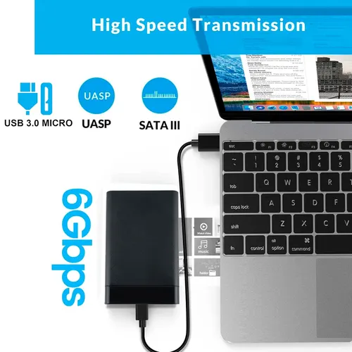 Storite 2.5” USB 3.0 External Hard Drive Enclosure for SATA SSD HDD